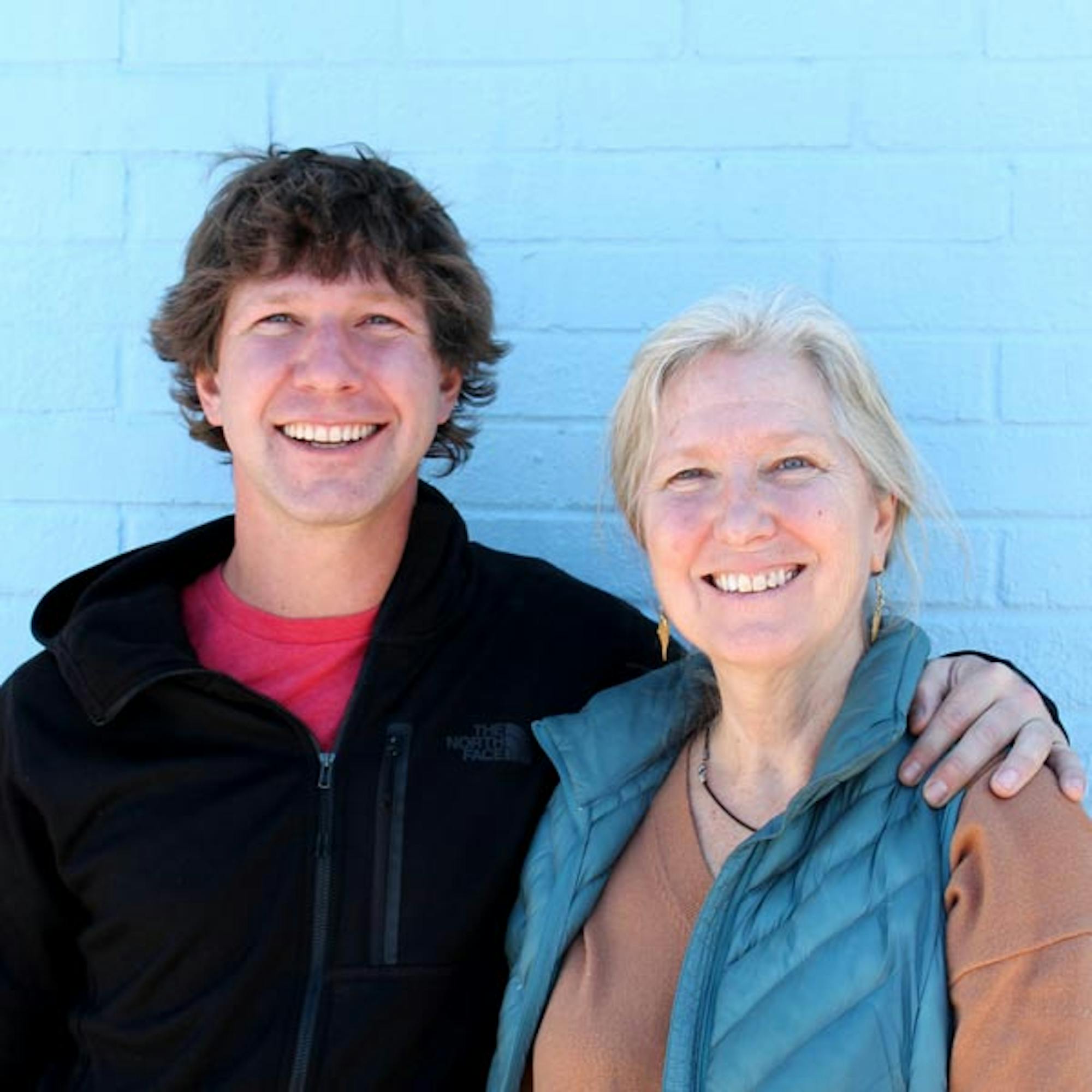 Founder Kit Wood and her son Ryan